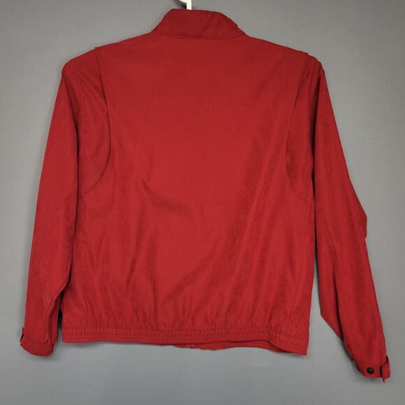 Antigua Boat Jacket Hatteras Island Yachts Gear Womens XL Red Mock Neck Zip - Picture 14 of 15